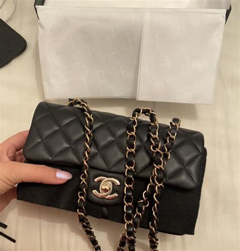 r/chanel on Reddit: Got a mini rectangular flap bag in lamb skin. It 